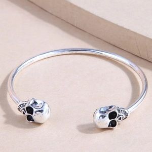 💀 Awesome Skeleton Skull Rustic Style Cuff Bracelet 💀